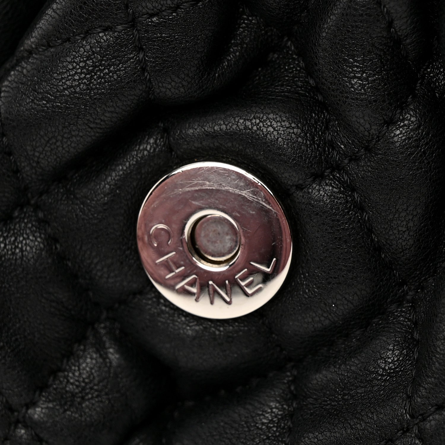 Chanel Washed Lambskin Quilted Mini Chain Around Flap Black 17 of 19