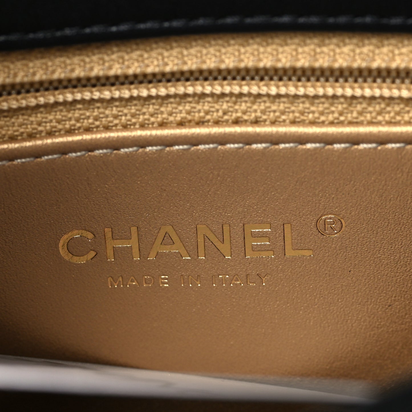 Lambskin Quilted Small CC Crystal Logo Chain Flap Black