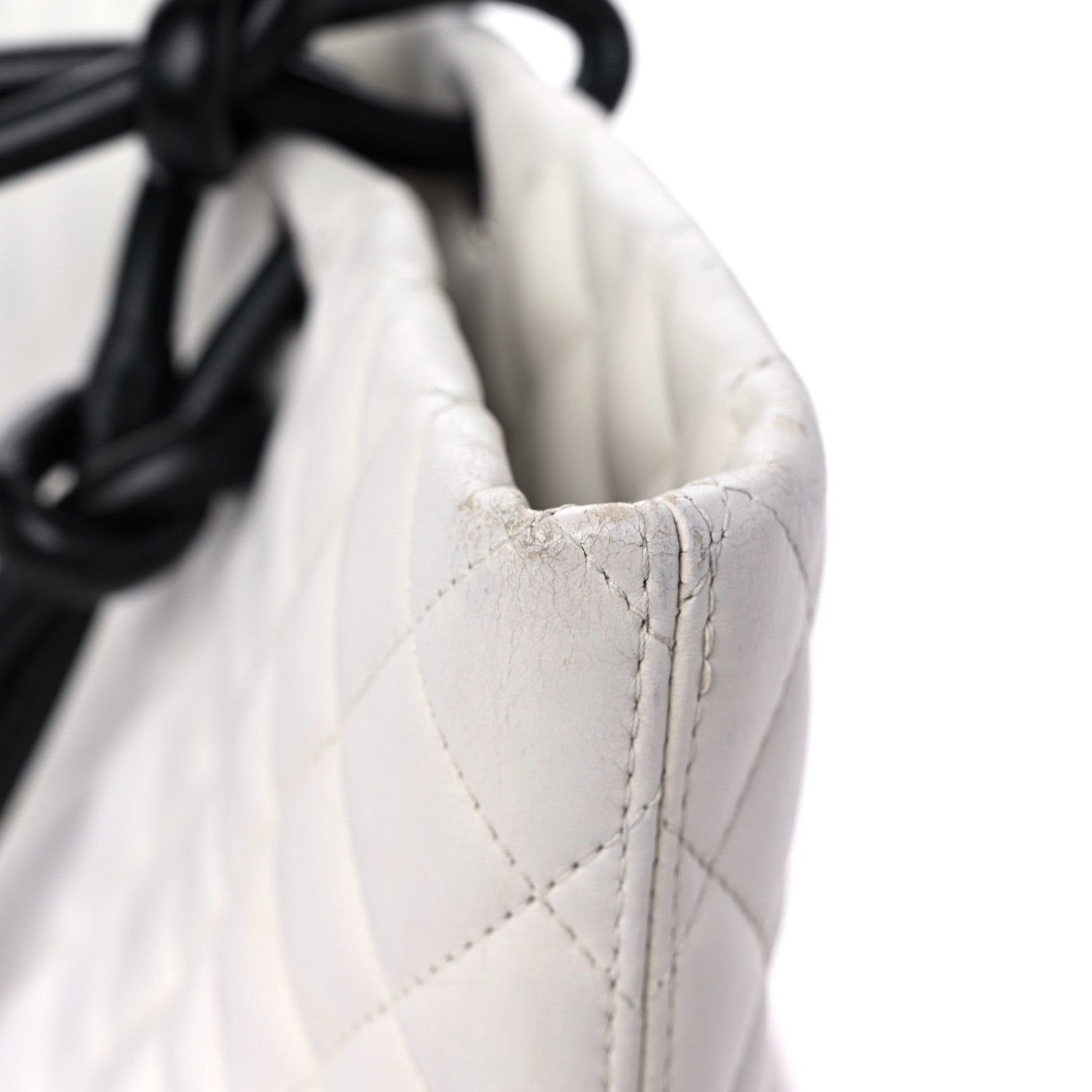Chanel Calfskin Python Quilted Large Cambon Tote White 18 of 22