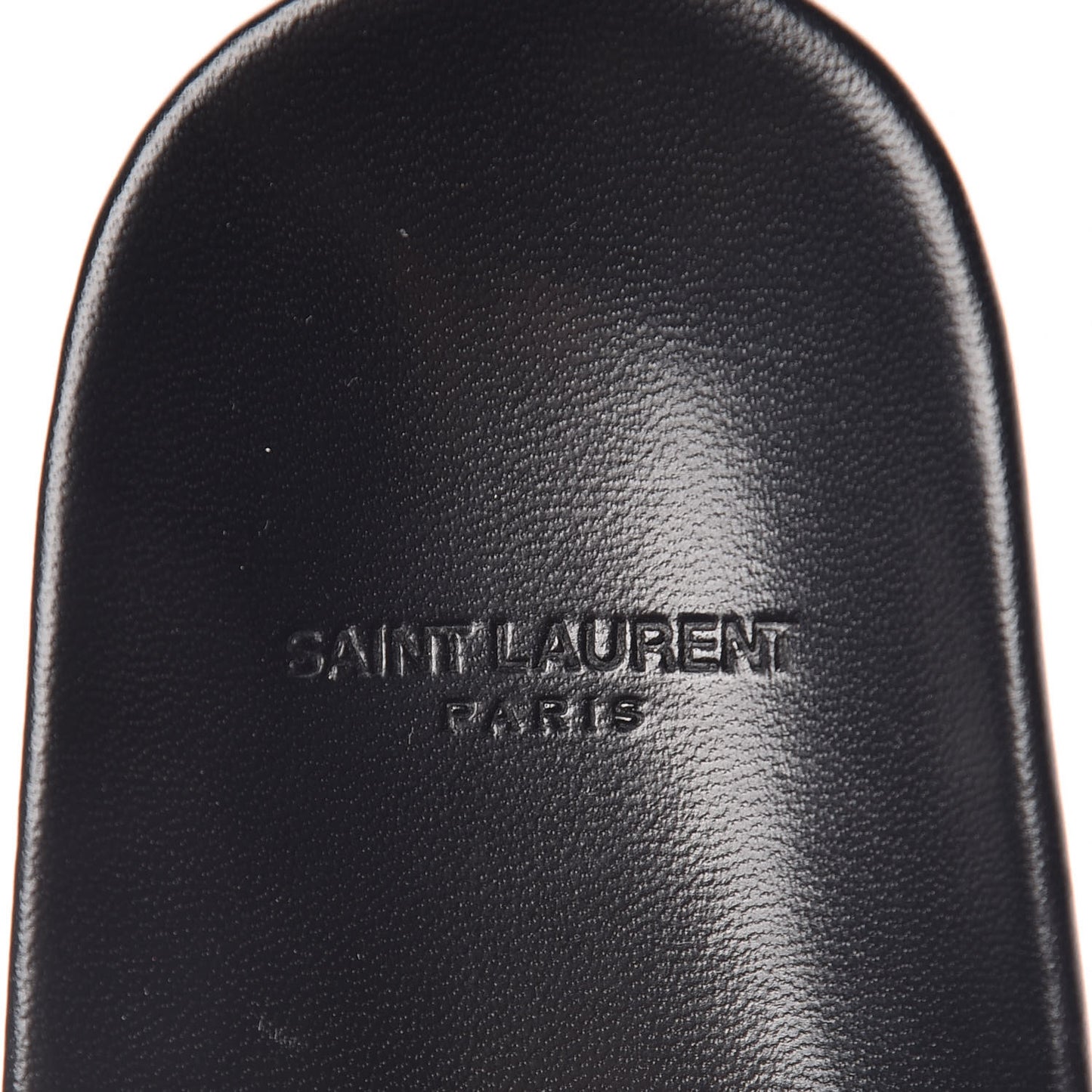 Lambskin Joan Slide Sandals 34 Powder Black