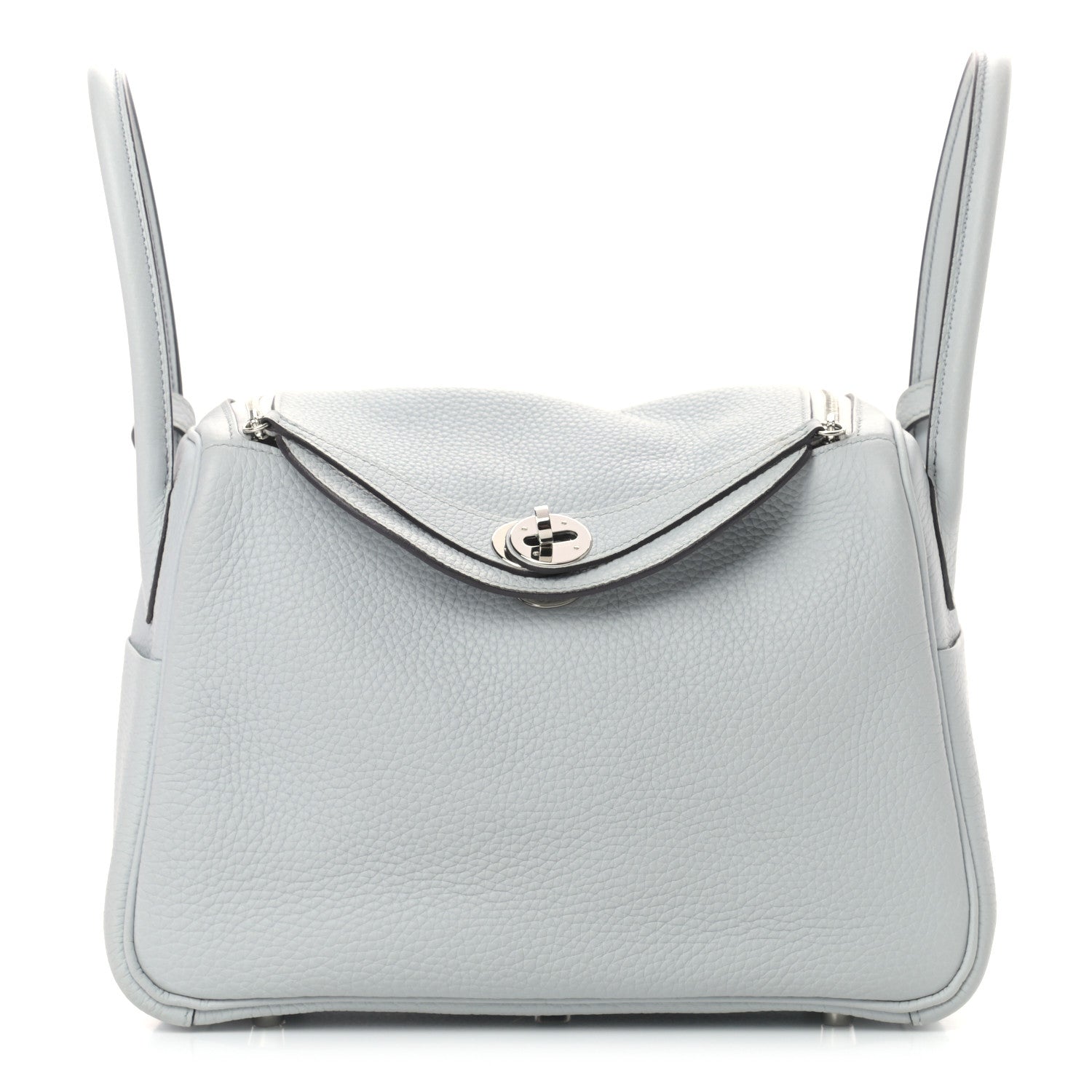 Hermes Taurillon Clemence Lindy 26 Bleu Pale 1 of 9