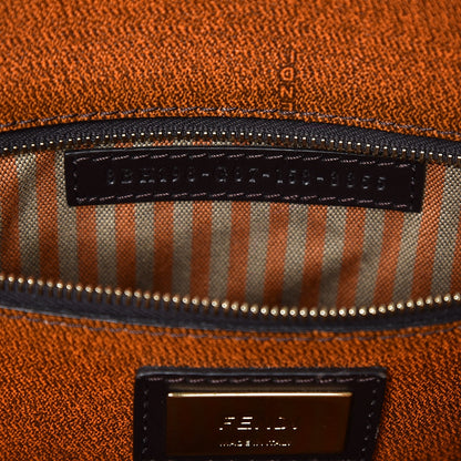 Fendi Zucca Spalmati Small Roll Tote Tobacco Orange 6 of 11