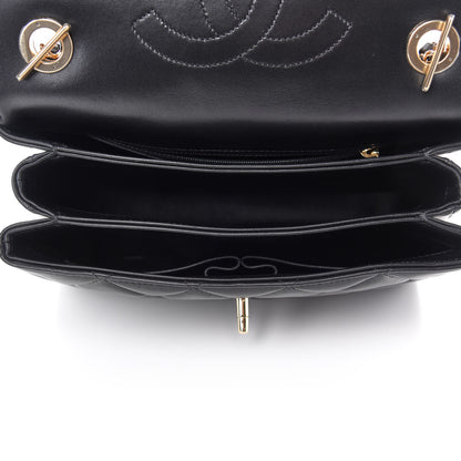 Chanel Lambskin Quilted Small Trendy CC Dual Handle Flap Bag Black 5 of 10