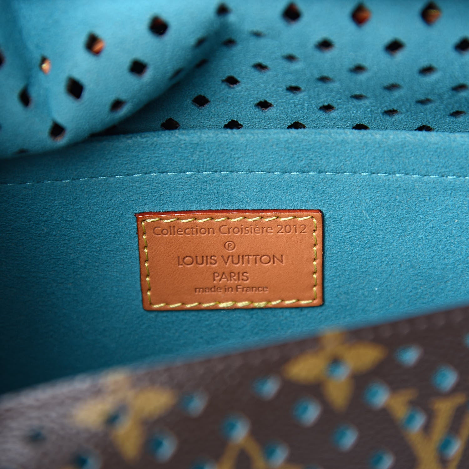 Louis Vuitton Monogram SC Flore Saumur Teal 7 of 10