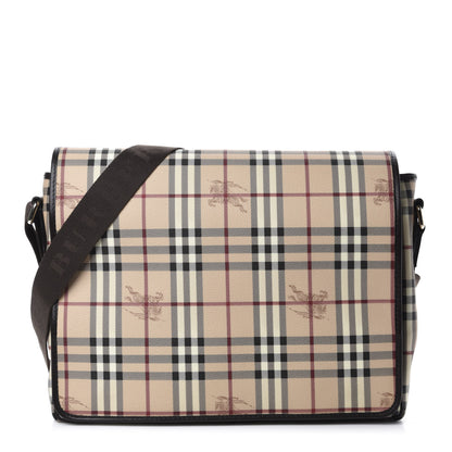 Burberry Haymarket Check Diaper Messenger Bag 1 of 11