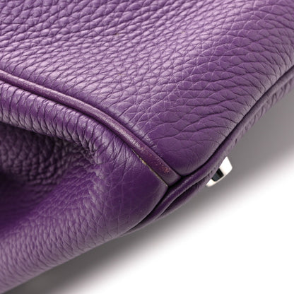Hermes Taurillon Clemence Birkin 30 Ultraviolet 29 of 40