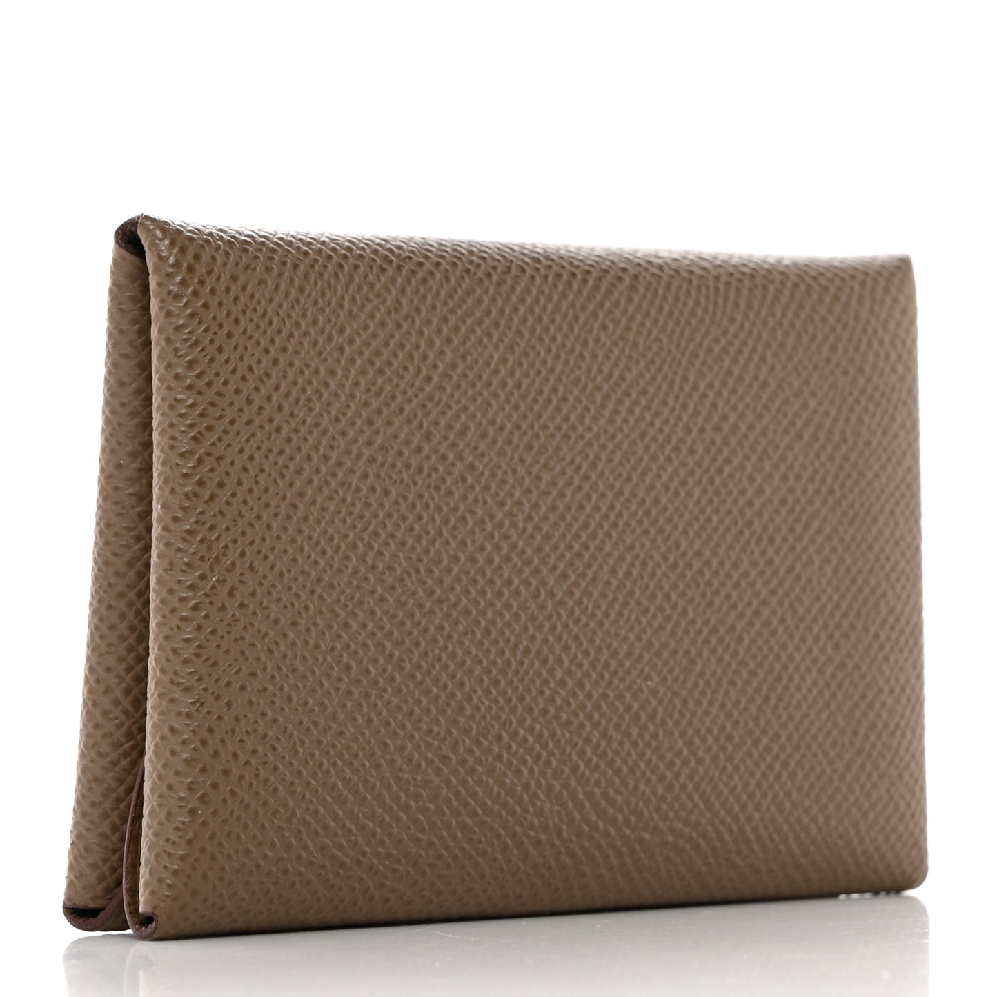 Epsom Calvi Duo Card Case Etoupe