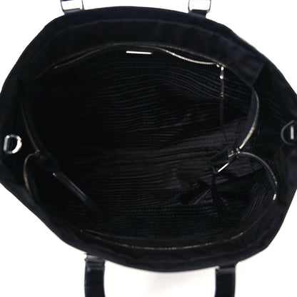 Prada Tessuto Nylon Spazzolato Tote Black 9 of 10