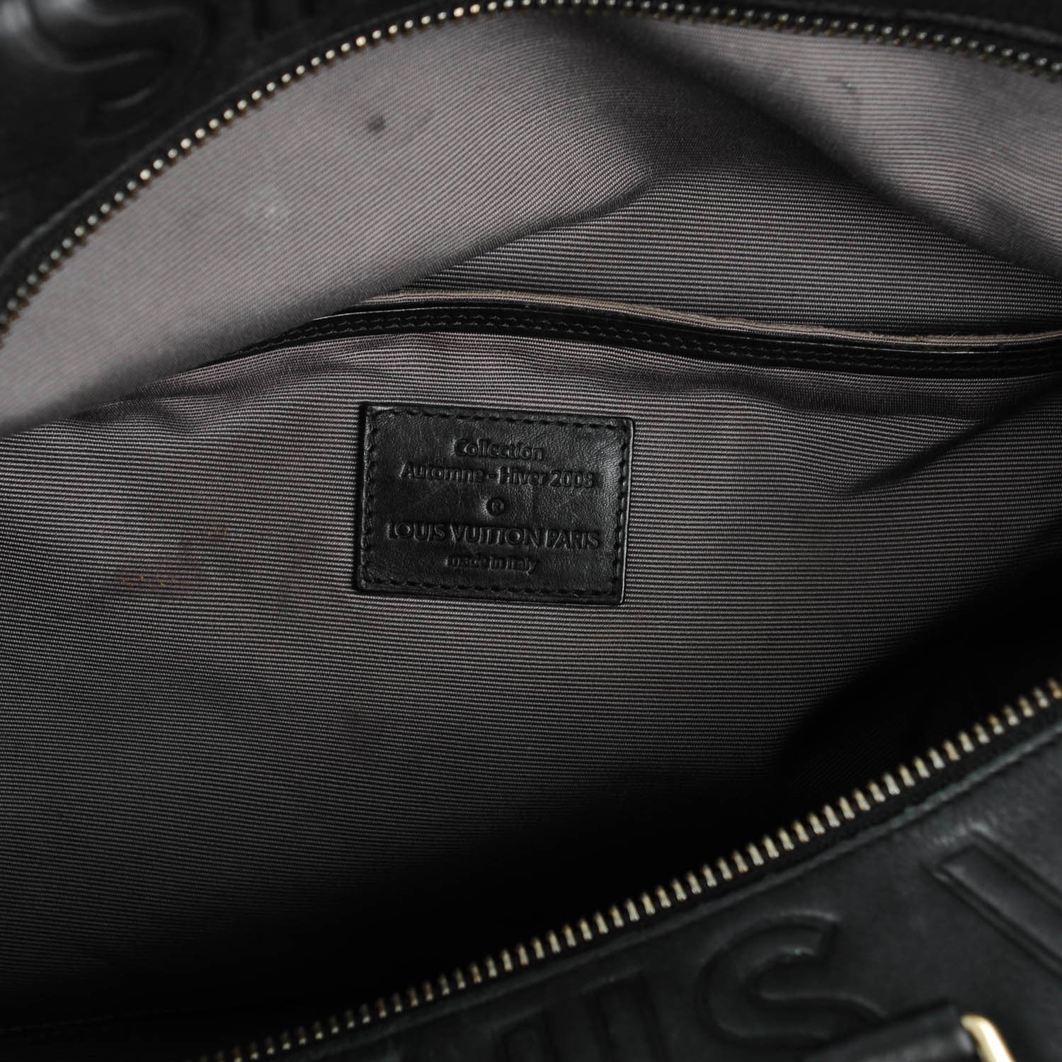 Louis Vuitton Calfskin Embossed Speedy Cube 30 Black 6 of 7