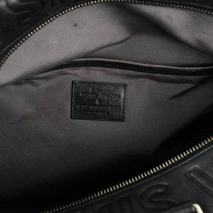 Louis Vuitton Calfskin Embossed Speedy Cube 30 Black 6 of 7