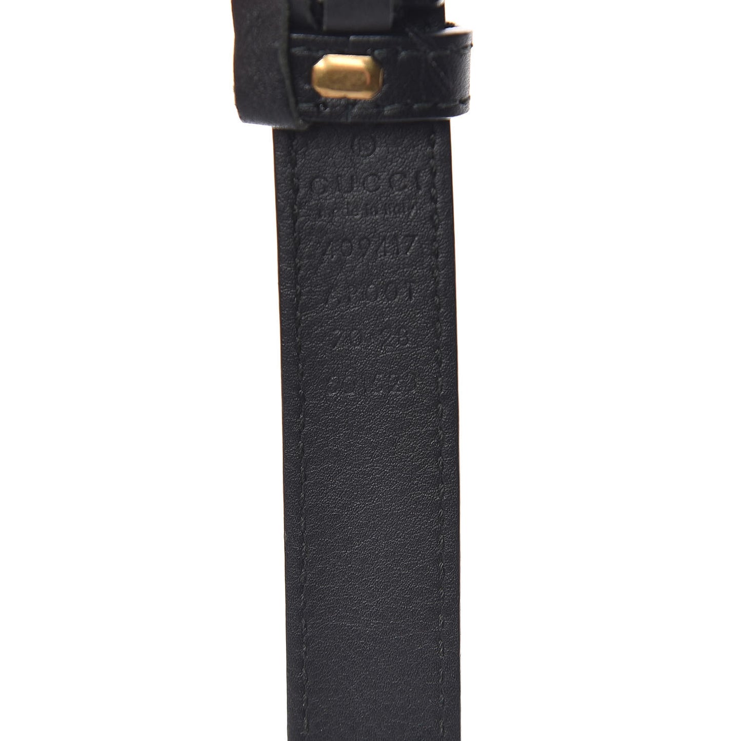 Calfskin Double G 20mm Belt 70 28 Black