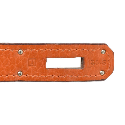Hermes Taurillon Clemence Kelly Retourne 35 Orange 7 of 26