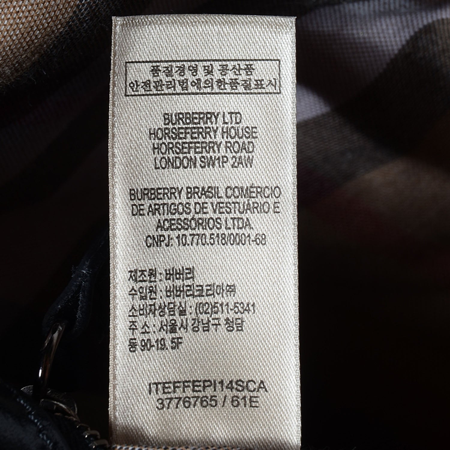 Burberry Canvas Bridle Calfskin Large Lynher Tote Black 10 of 11
