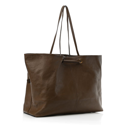 Saint Laurent Metallic Calfskin Large Neo Double Reversible Tote Brown 7 of 15