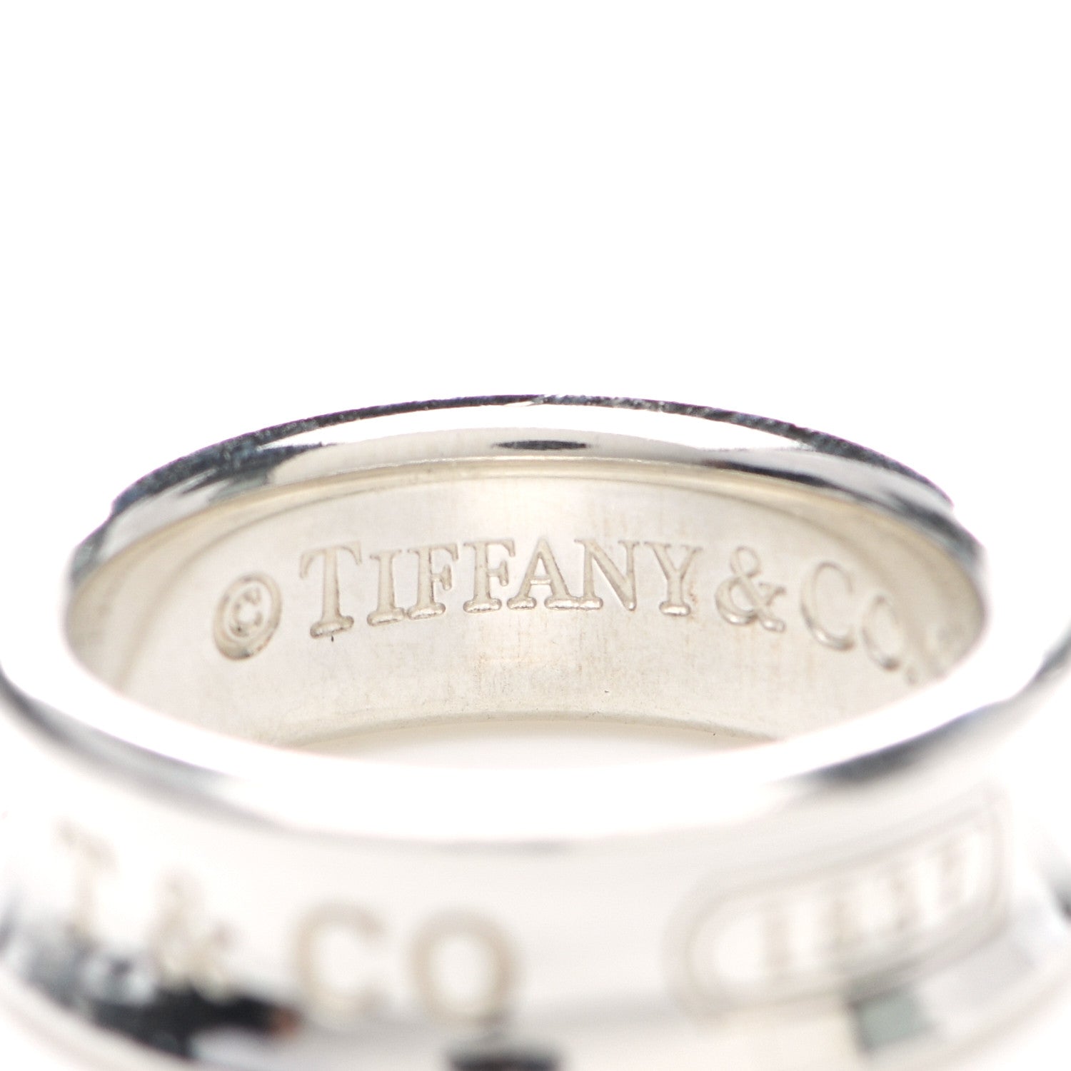 Tiffany Sterling Silver 1837 Band Ring 54 6.75 4 of 4