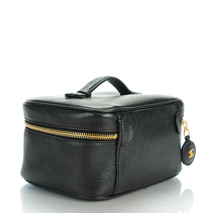 Chanel Caviar Vanity Cosmetic Case Black 3 of 8
