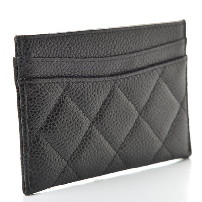 Chanel Caviar Quilted Card Holder Black 3 of 9
