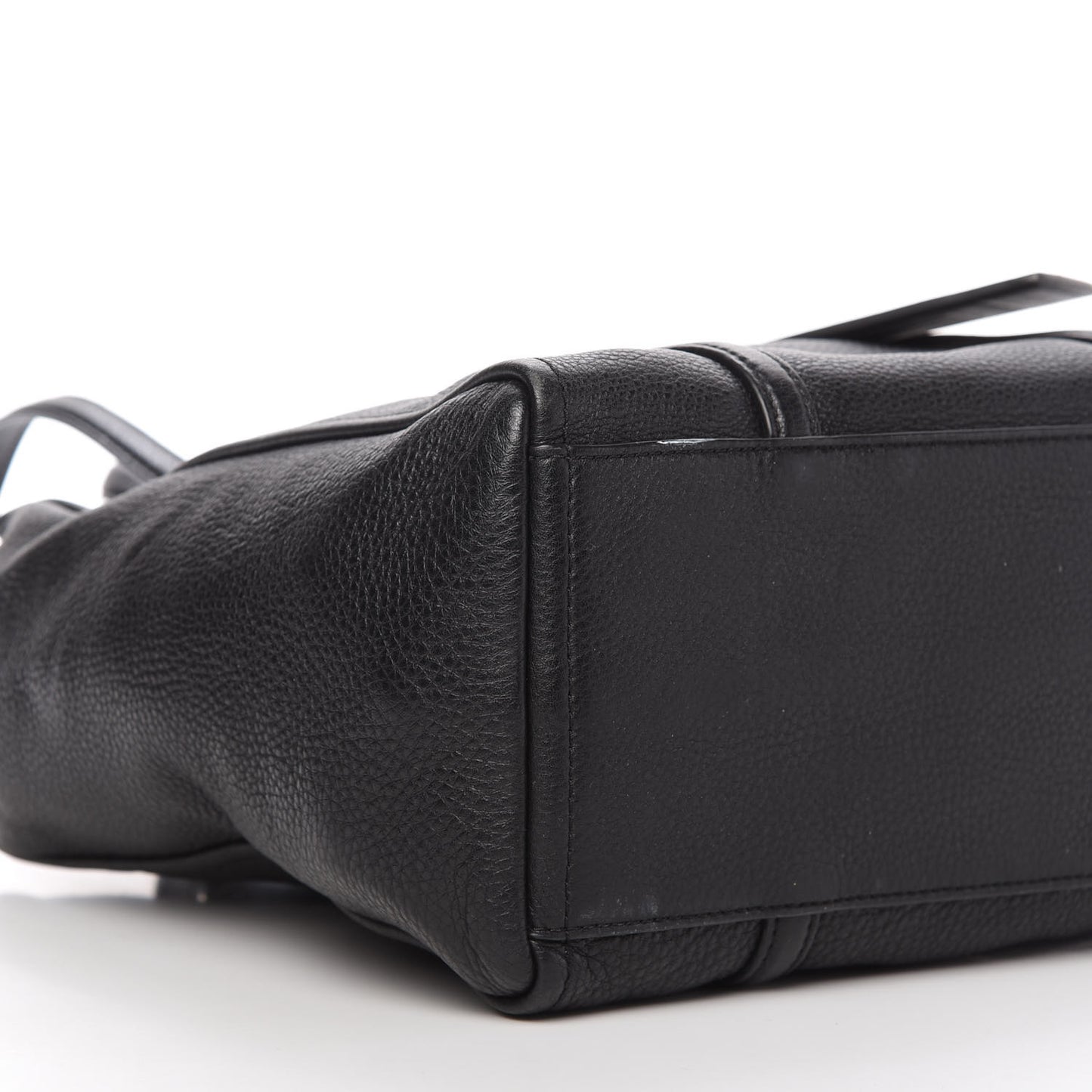 Grained Calfskin The Tag Tote Black