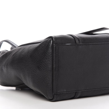 Marc Jacobs Grained Calfskin The Tag Tote Black 6 of 10