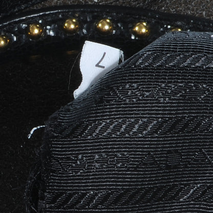 Prada Crackled Studded Tote 7 of 8