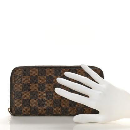 Louis Vuitton Damier Ebene Zippy Wallet 2 of 9