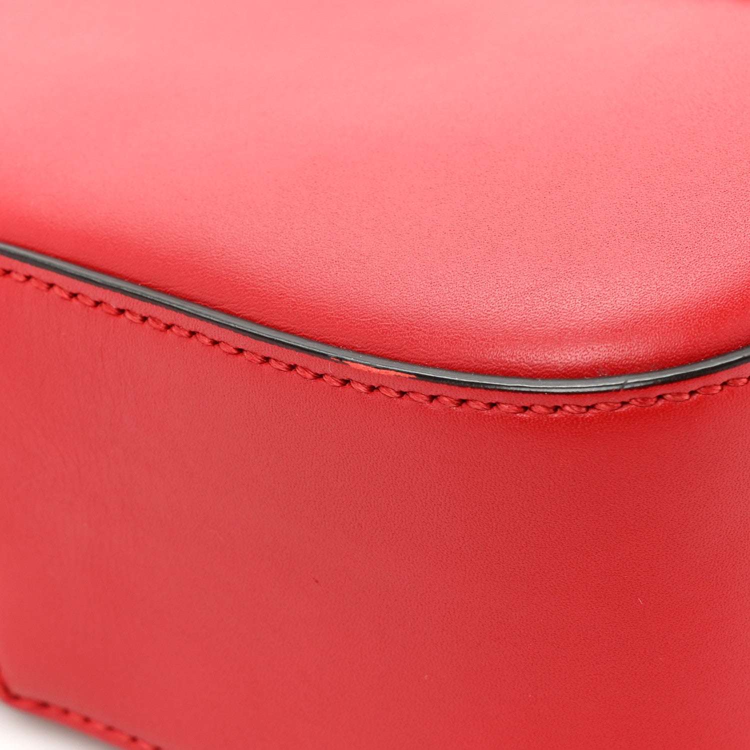 Gucci Calfskin Web Small Webby Bee Shoulder Bag Red 11 of 13