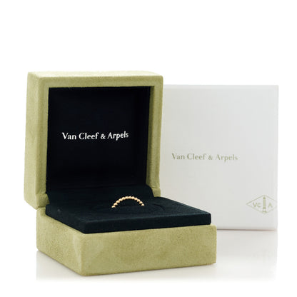 Van Cleef & Arpels 18K Yellow Gold Small Perlee Ring 49 4.75 6 of 6