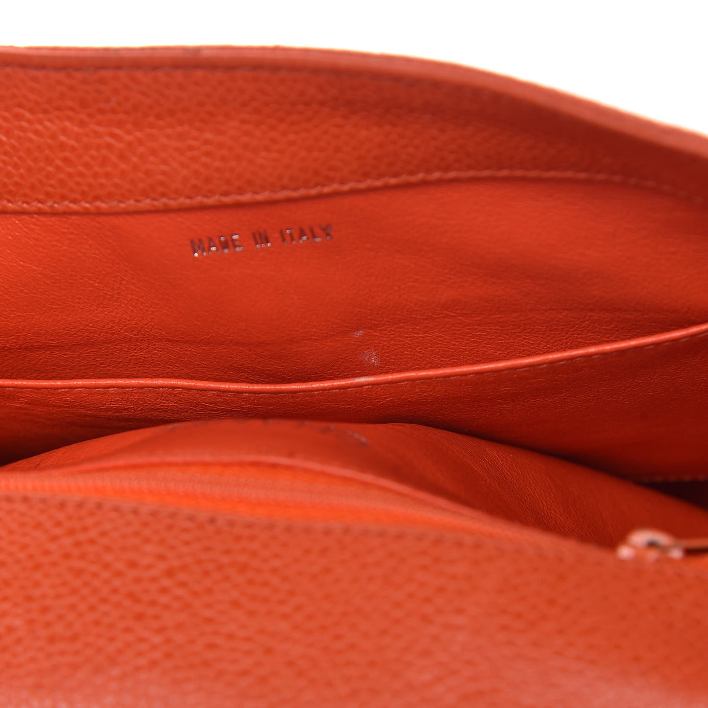 Caviar Quilted Shoulder Bag Orange