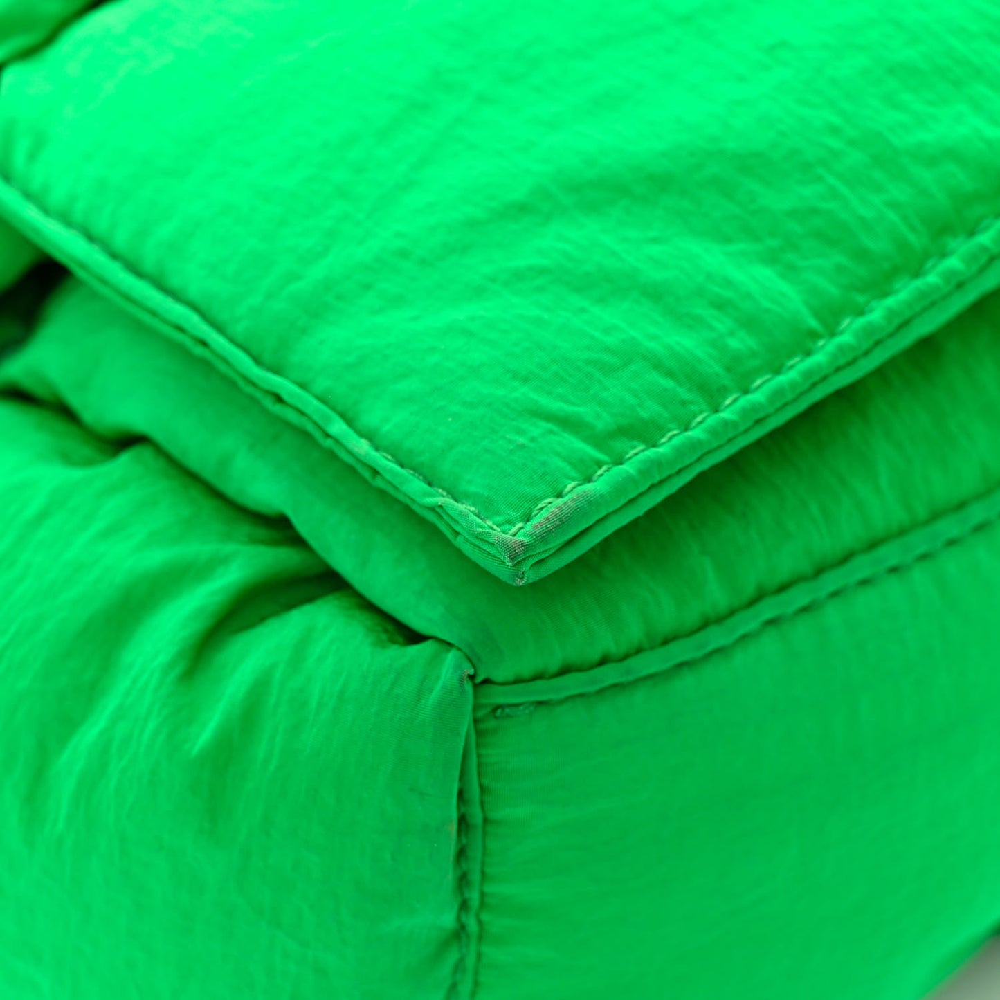 Nylon Intrecciato Padded Tech Cassette Bag Parakeet