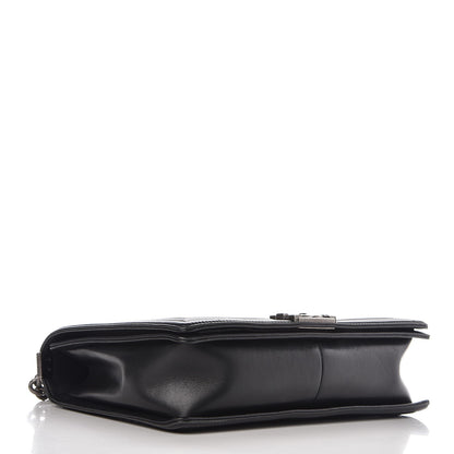 Chanel Calfskin Chevron Quilted Large Boy Flap Black 5 of 10