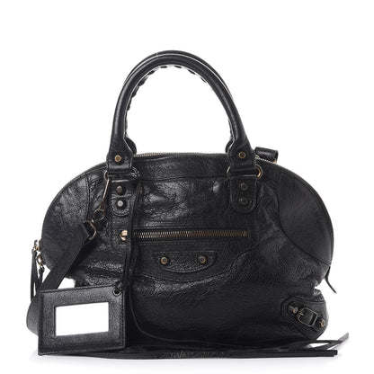 Balenciaga Agneau Classic Hardware Bowling Bag Black 1 of 12