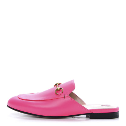 Gucci Calfskin Womens Princetown Slippers 37 Fuxia Fluo 1 of 9