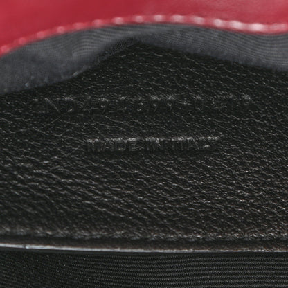 Saint Laurent Calfskin Y Quilted Monogram Small Loulou Chain Satchel Dark Legion Red 8 of 11