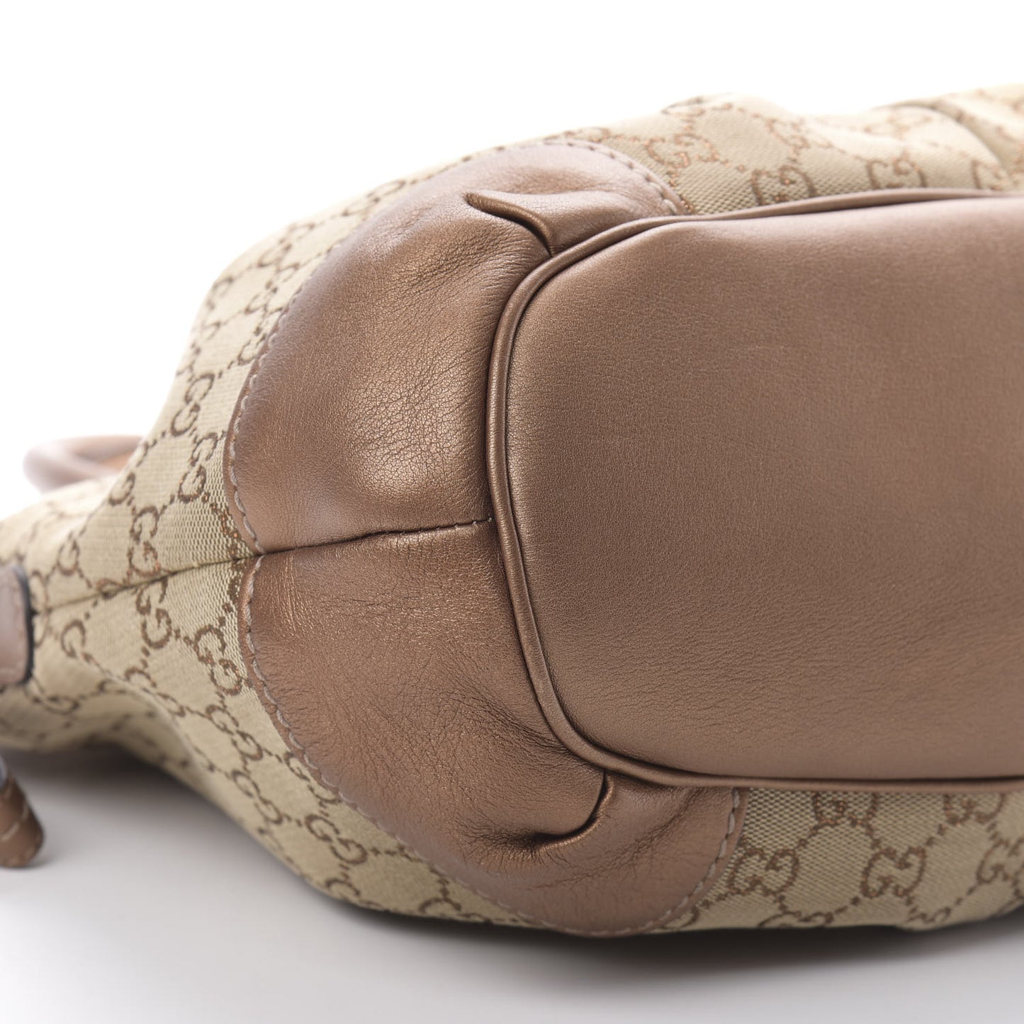 Monogram Medium Sukey Top Handle Bag Beige Bronze