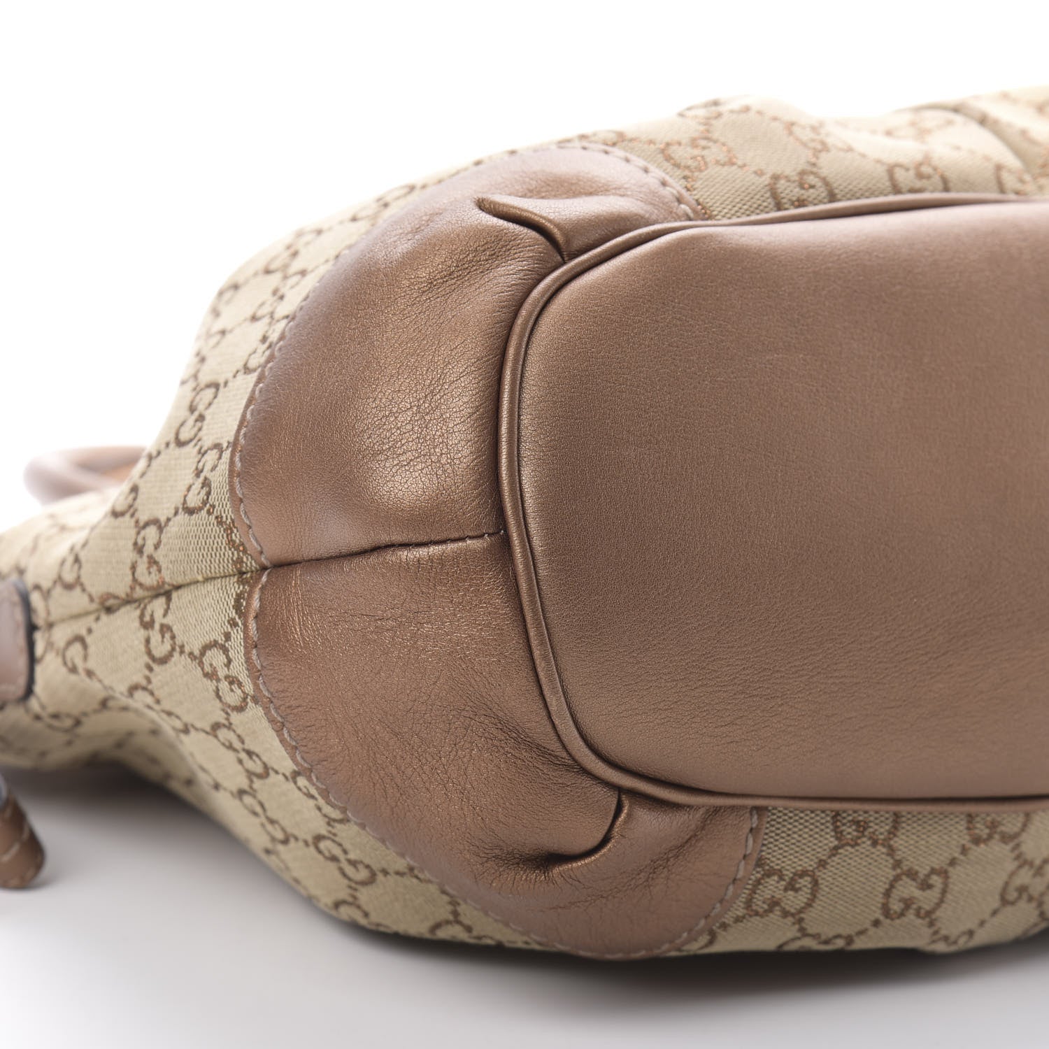 Gucci Monogram Medium Sukey Top Handle Bag Beige Bronze 9 of 12