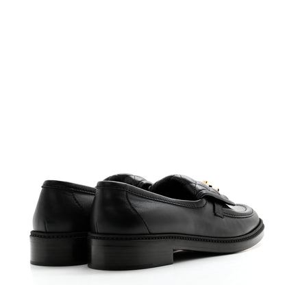 Chanel Lambskin Quilted CC Turnlock Loafers 41 Black 4 of 8