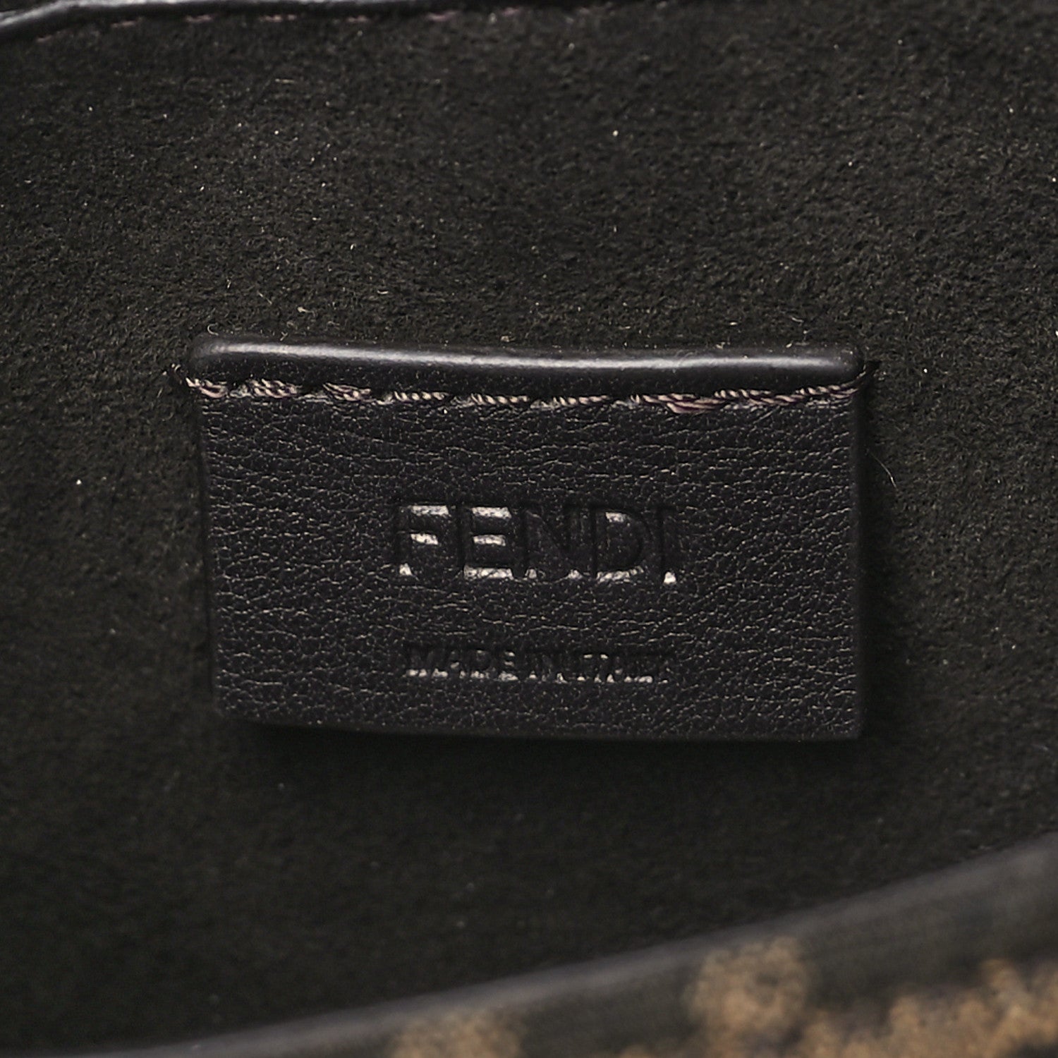 Fendi Fabric Jacquard Vitello Cher Cuoio FF 1974 Nano Fendi C'mon Tobacco Moro Ebano 6 of 10