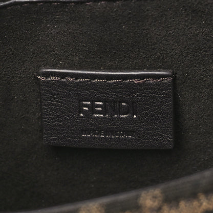 Fendi Fabric Jacquard Vitello Cher Cuoio FF 1974 Nano Fendi C'mon Tobacco Moro Ebano 6 of 10