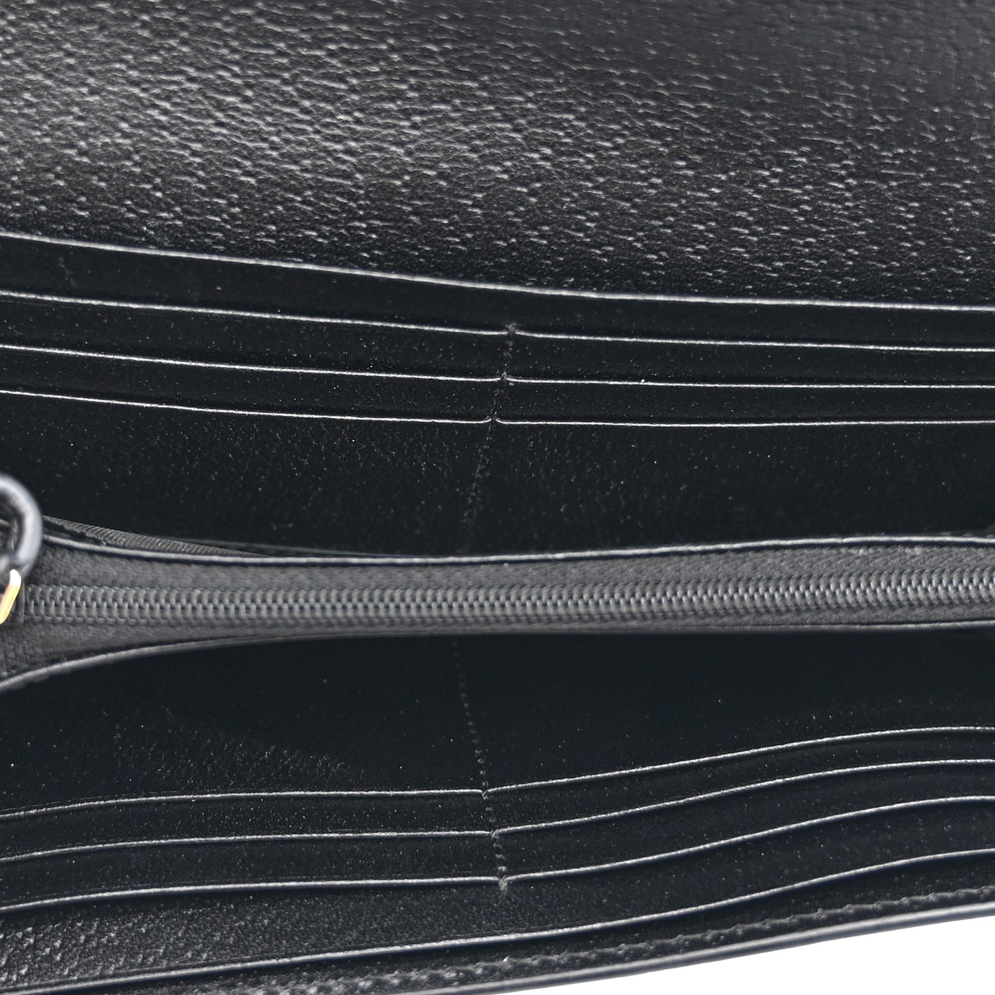 Calfskin Web Ophidia Continental Wallet Black