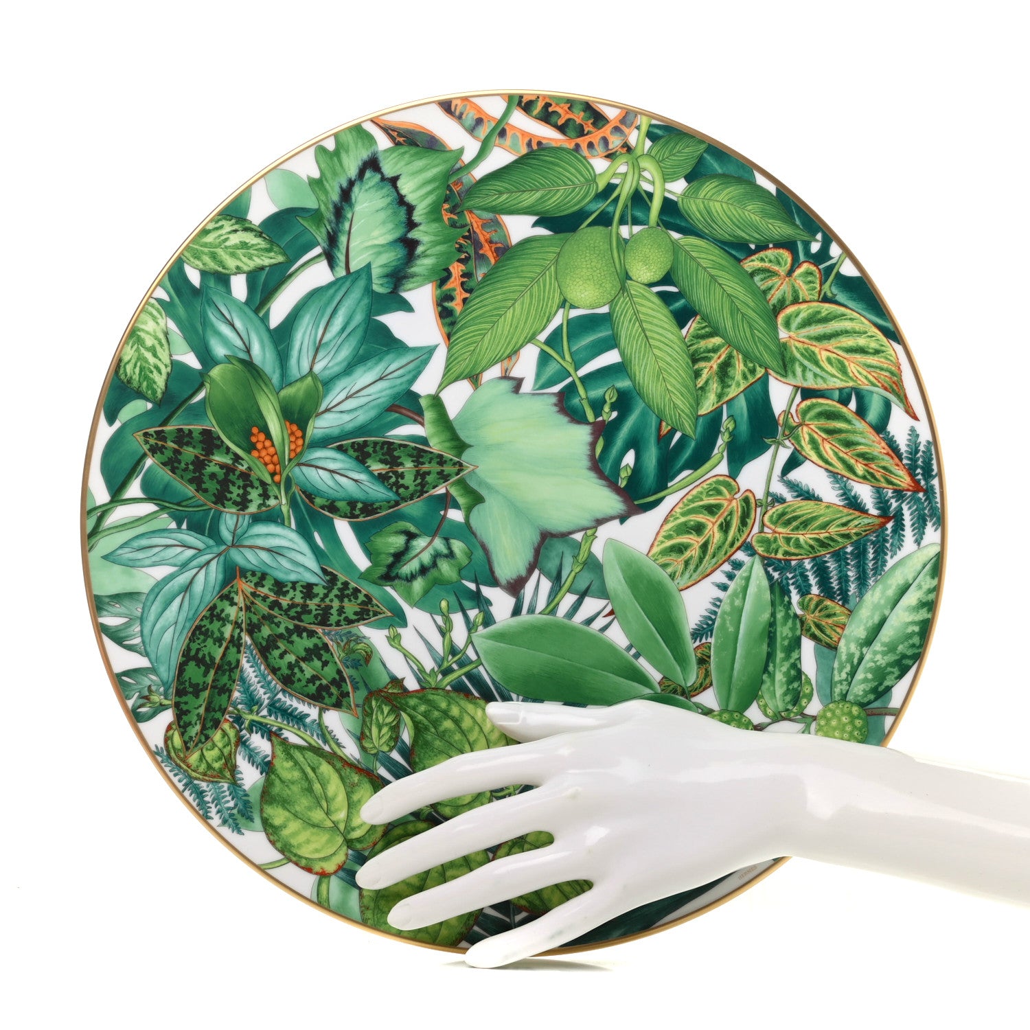 Hermes Porcelain Passifolia Presentation Plate 2 of 5