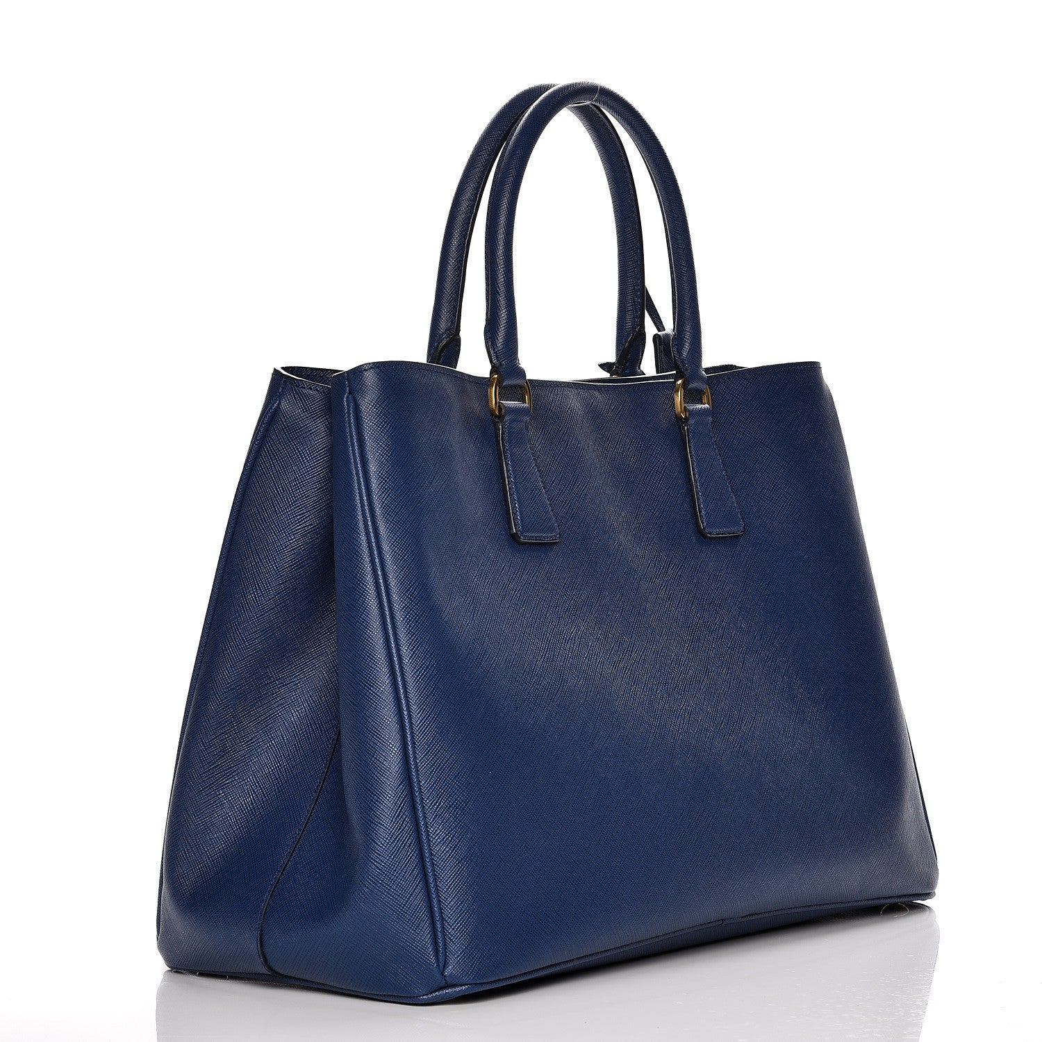Prada Saffiano Lux Medium Tote Bluette 3 of 7