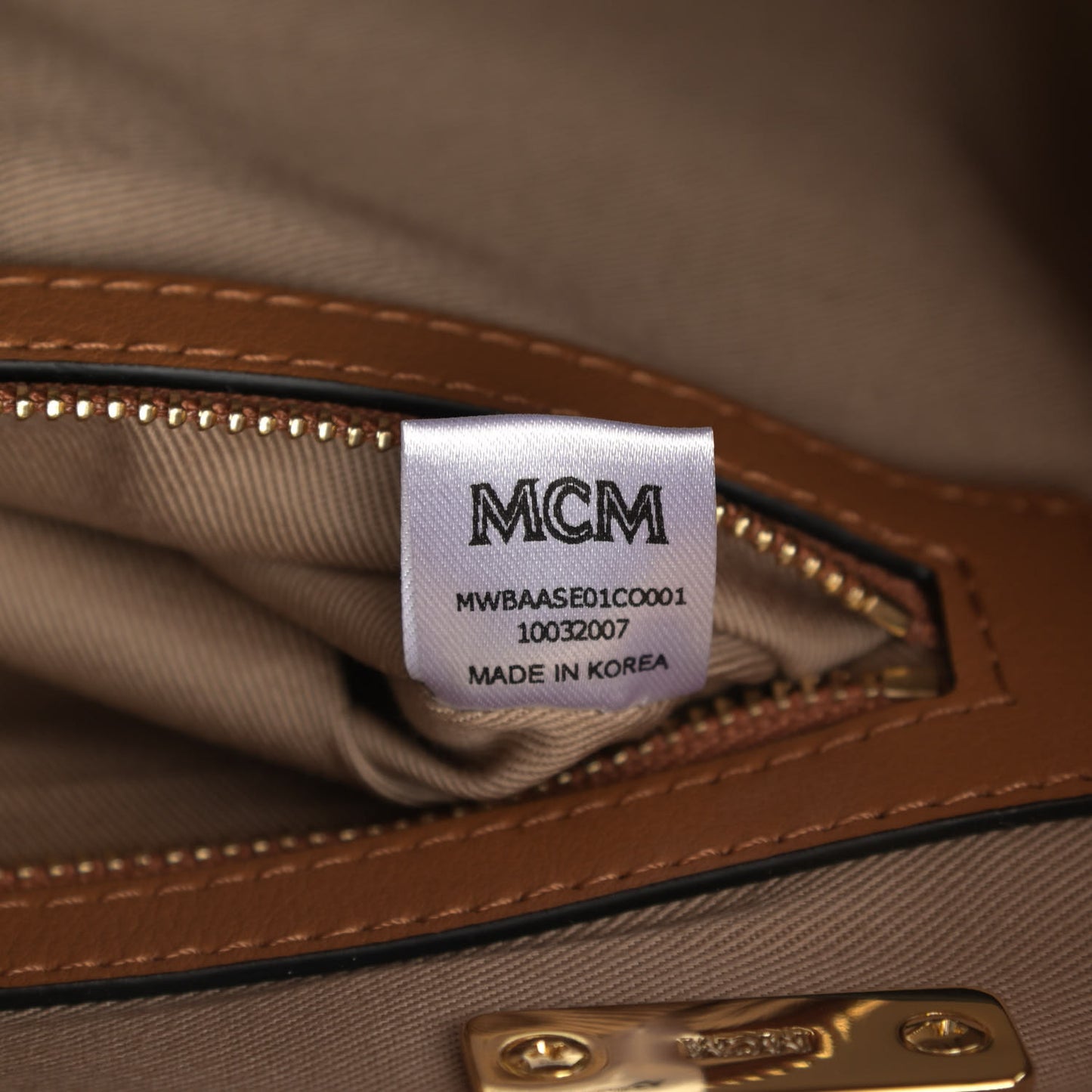 Visetos Medium Boston Bag Cognac