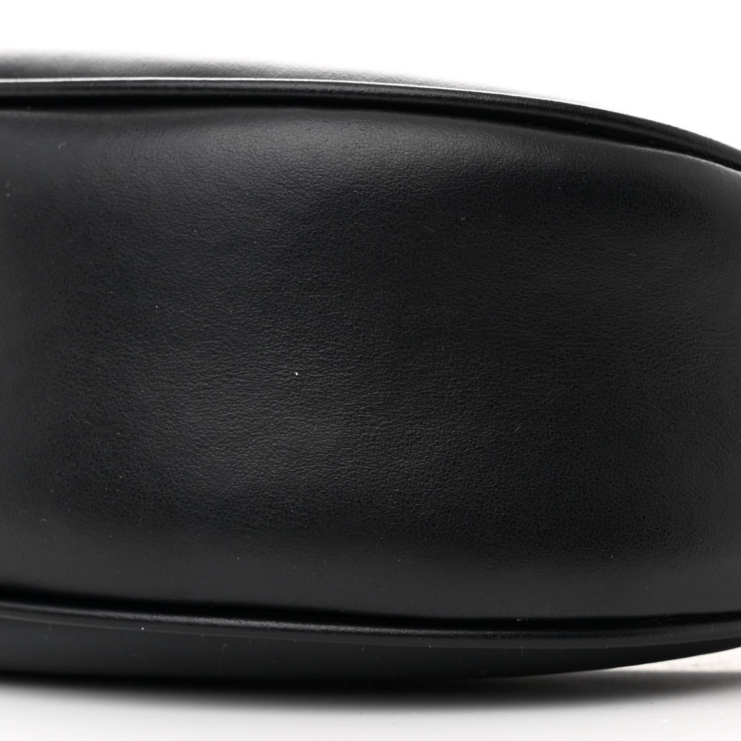 Smooth Calfskin Medium Strap Ava Triomphe Shoulder Bag Black