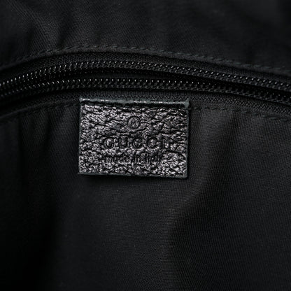 Gucci Monogram Web Medium Half Moon Hobo Black 6 of 20