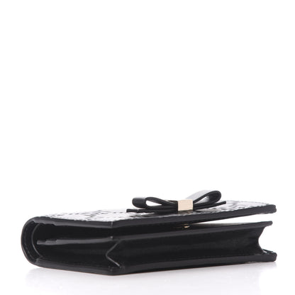 Gucci Guccissima Signature Bowy Card Case Wallet Black 4 of 7