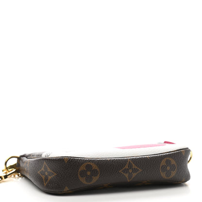 Louis Vuitton Monogram 2019 Christmas Animation Mini Courchevel Pochette Accessories Fuchsia 4 of 7