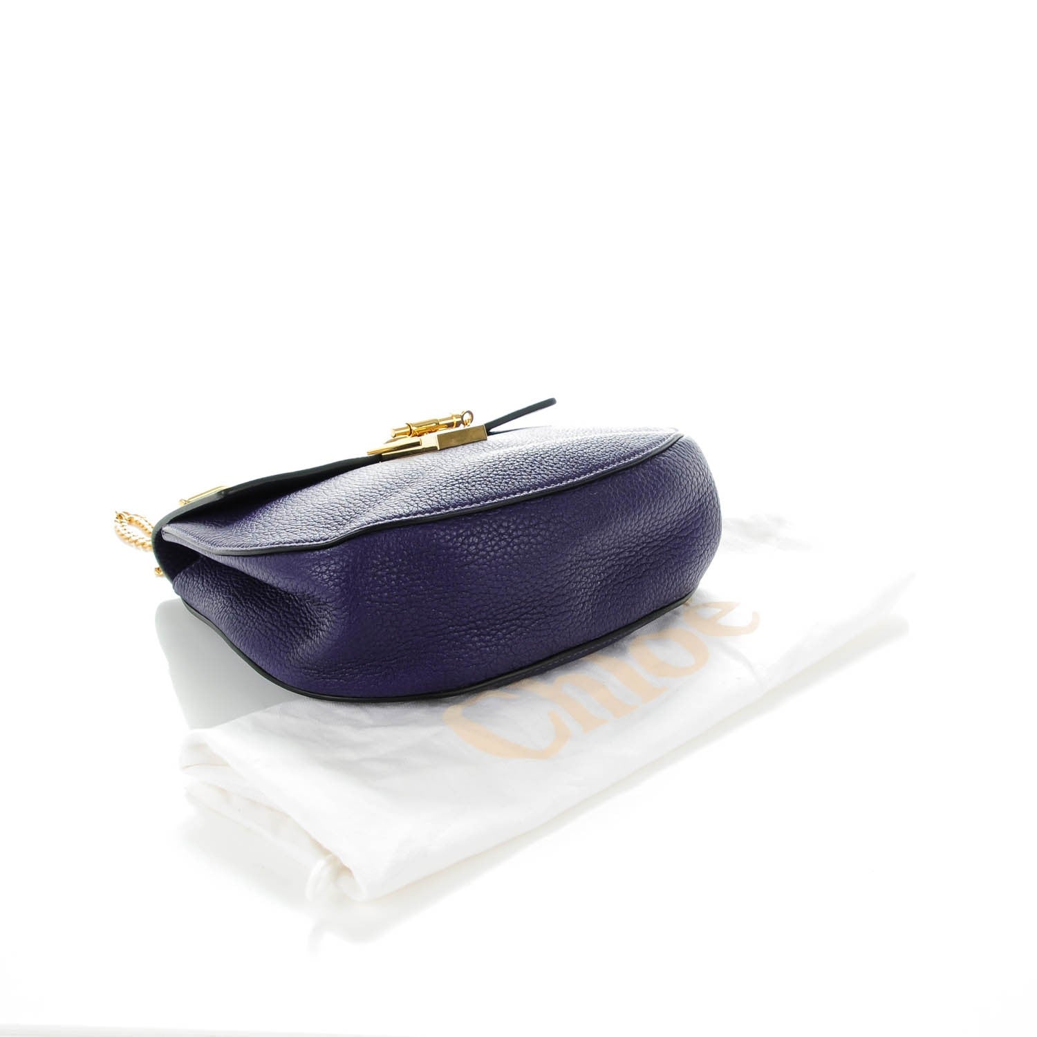 Chloe Grained Lambskin Drew Shoulder Bag Storm Blue 4 of 8