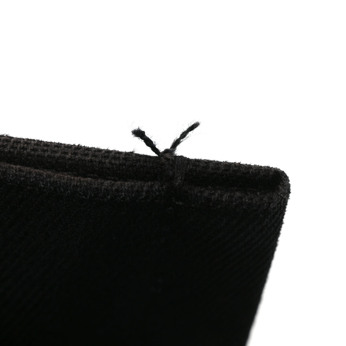 Linen Calfskin Rive Gauche Tote Black
