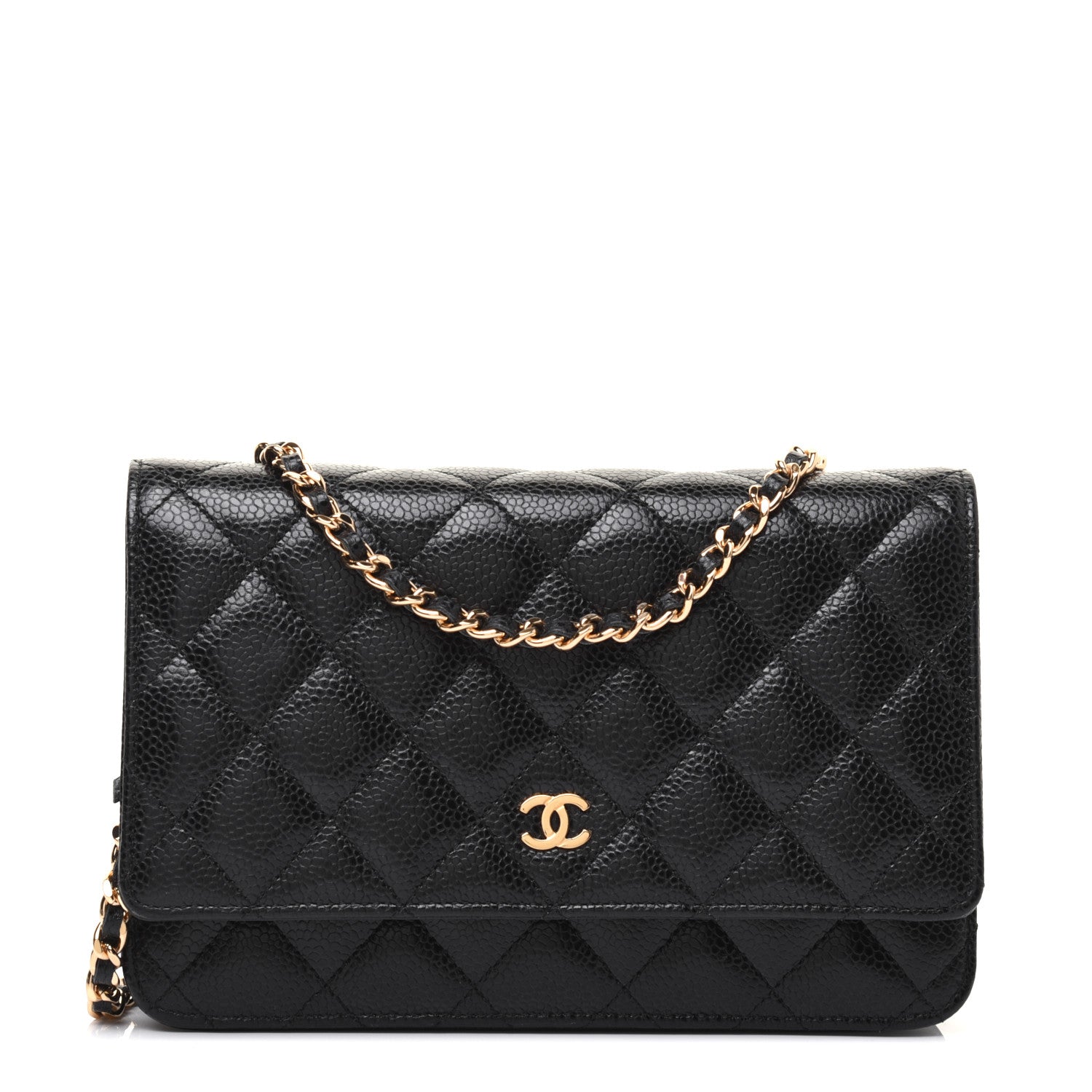 Chanel Caviar Quilted Wallet On Chain WOC Black 1 of 19