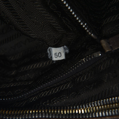 Prada Glace Calf Bowler Bag Militare 7 of 10